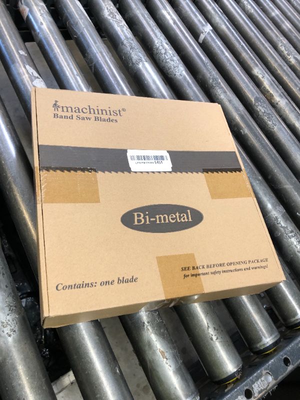 Photo 1 of Imachinist S971211014 M42 97-1/2" (97-5/8" or 2480 mm) X 1" X 10/14tpi Variable Teeth Bi-Metal Bandsaw Blades for Cutting Metal