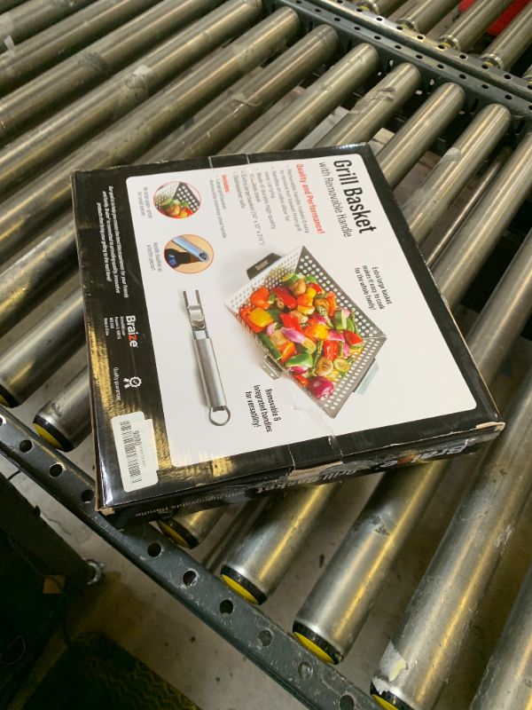 Photo 1 of Grill Basket with Removable Handle