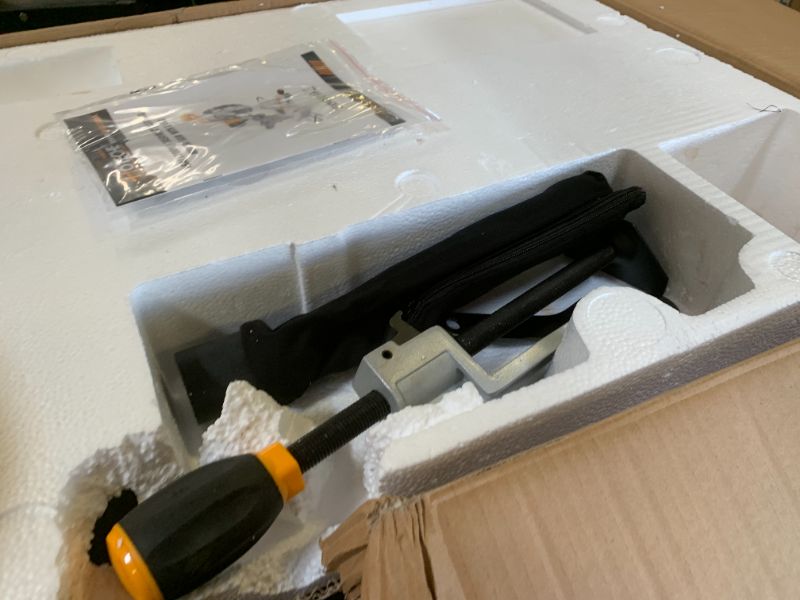 Photo 1 of Hoteche 10-Inch Miter Saw 15A Sliding Compound Single Bevel Chop Saw with Laser Guide and TCT Saw Blade for Wood and Metal Working