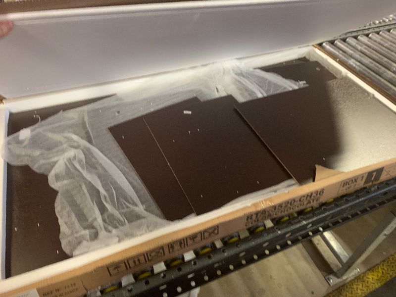 Photo 1 of INCOMPLETE SET!!!! 48" Computer Desk with Drawers, Home Office Desk with Storage, Heavy Duty and Water Resistant Study Table, Chocolate Brown
BOX 1 OF 2 ONLY!!!