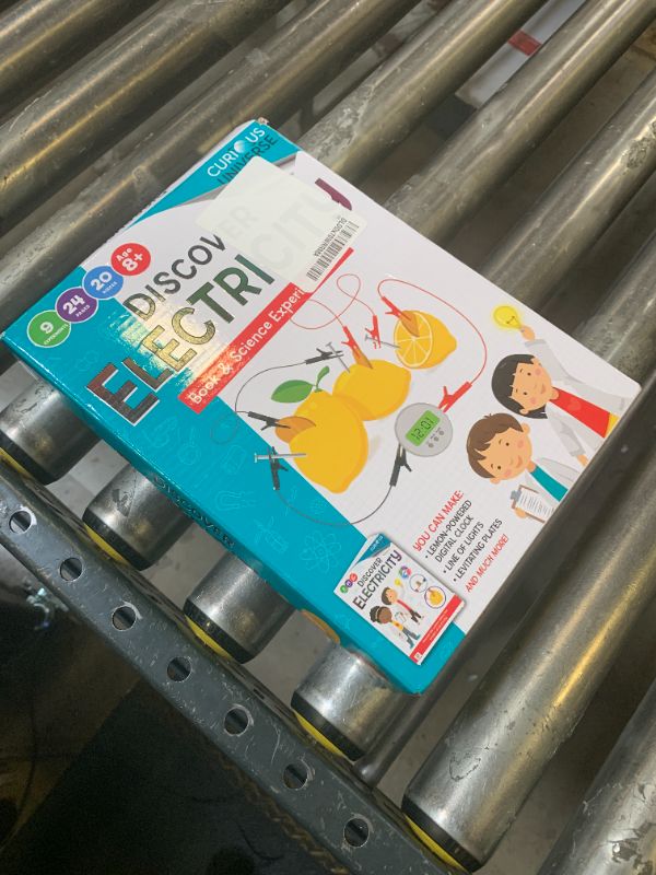 Photo 1 of Curious Universe Kids: Discover Electricity - Book & Science Experiments Kit, STEM Education Kits, Create Electrical Circuits, Includes 20 Pieces, Hinkler Science & Physics Kit for Kids