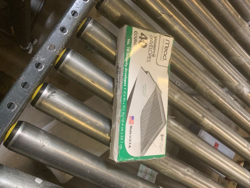 Photo 1 of Mead #10 Envelopes, Security Printed Lining for Privacy, Gummed Closure, All-Purpose 20-Ib Paper, 4-1/8" x 9-1/2", White, 40 Letter Size Envelopes per Box (75214)
