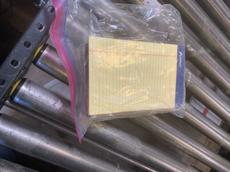 Photo 1 of Ampad Perforated Pad, Size 5 x 8, Canary Yellow Paper, Jr. Legal, 50 Sheets Per Pad, 12 Pack (20-264)