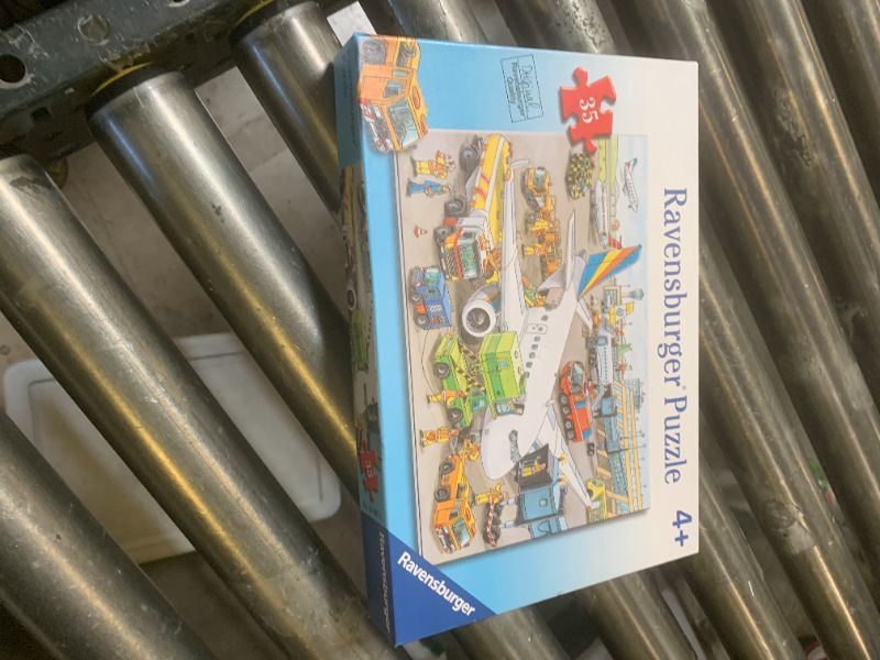 Photo 1 of Ravensburger Busy Airport - Engaging 35 Piece Jigsaw Puzzle for Kids | Unique, Perfectly Fitting Pieces | Anti-Glare Surface | Ideal for Skill Development | Excellent Gift Option
