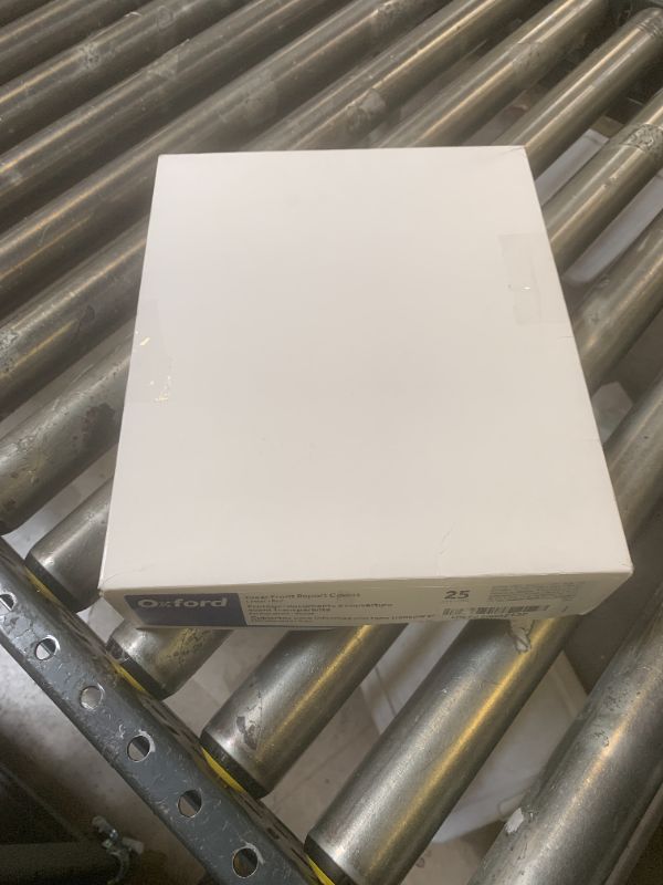 Photo 1 of Oxford Clear Front Report Covers, Red, Letter Size, 25 per box (55811EE)