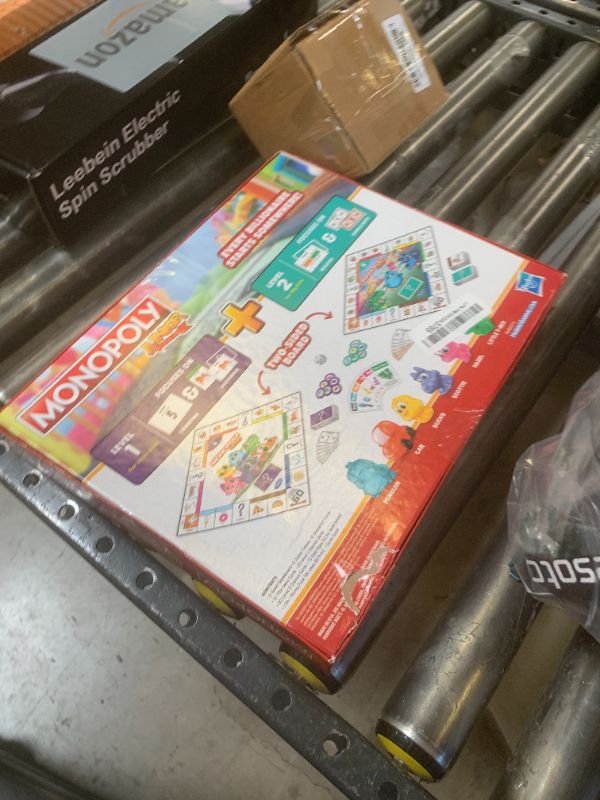 Photo 1 of Hasbro Gaming Monopoly Junior Board Game, 2-Sided Gameboard, 2 Games in 1, Monopoly Game for Younger Kids Ages 4 and Up, Kids Games for 2 to 6 Players