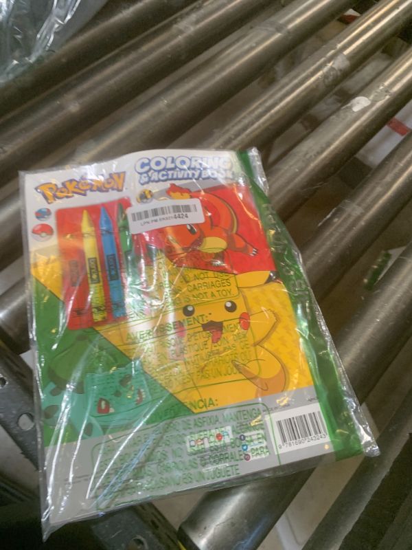 Photo 1 of Pokemon 48 Page Coloring Book, 4 Crayons Bendon 54041