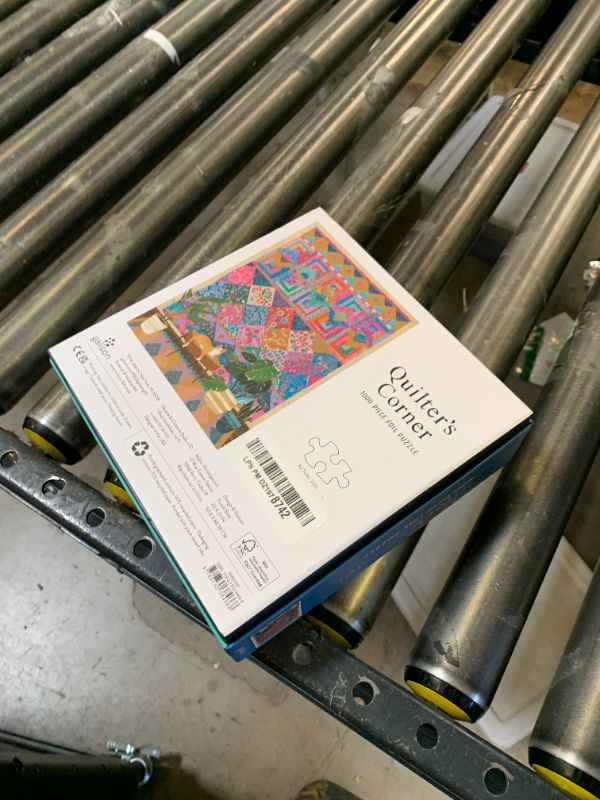 Photo 1 of Galison Quilter's Corner – 1000 Piece Victoria Ball Jigsaw Puzzle Featuring Beautiful Artwork of Quilts and Textile Arts