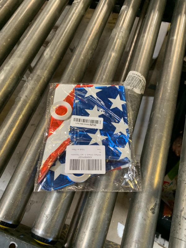 Photo 1 of 10 Pack 18 Inch American Flag Star Foil Balloons, Patriotic USA Helium Mylar Balloons for 4th of July, Memorial Day, Veterans Day, Independence Day, Military Welcome Home Party Decorations