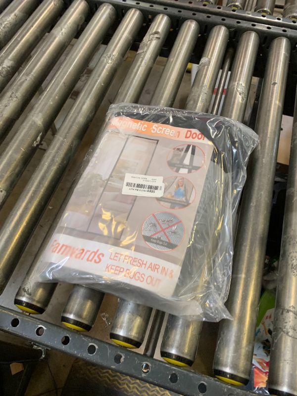 Photo 1 of Famyards Self Sealing Magnetic Screen Door, Actual Screen Size 32 x 81 Fit Door Size 30 x 80 Inch Kid and Pet Friendly Walk Through Door Screen Magnetic Closure