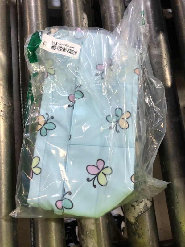 Photo 1 of Vercord Premium Nylon Purse Organizer Tote Handbag Insert Organizers Bag in Bag Zipper 13 Pockets Blue Butterfly Small