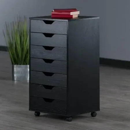 Photo 1 of Black drawer storage cabinet 