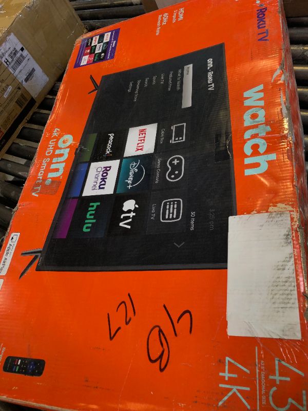 Photo 1 of Onn 43" Class 4K UHD LED Smart TV HDR (100012584)