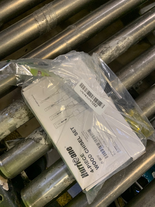 Photo 1 of HURRICANE 4 Piece Wood Chisel Set for Woodworking. CR-V Steel Beveled Edge Blades with Safety Caps. Durable PVC High Impact Handle, for Precision Carving & DIY Projects (1/4", 1/2", 3/4", 1")