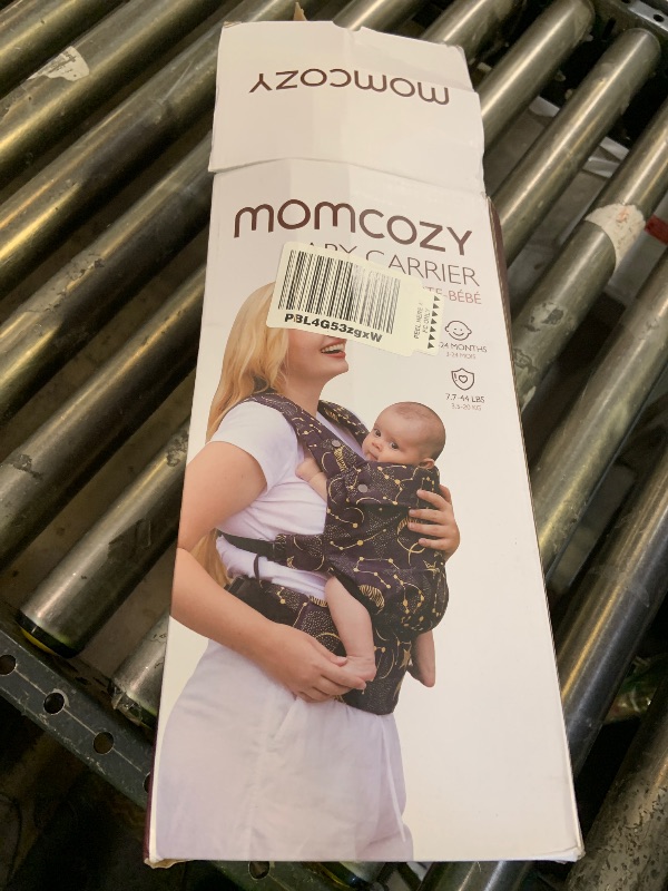 Photo 1 of Momcozy Baby Carrier - Ergonomic, Cozy and Lightweight Carrier for 7-44lbs, Effortless to Put On, Ideal for Hands-Free Parenting, Enhanced Lumbar Support, Purehug for Infant to Toddler, Black