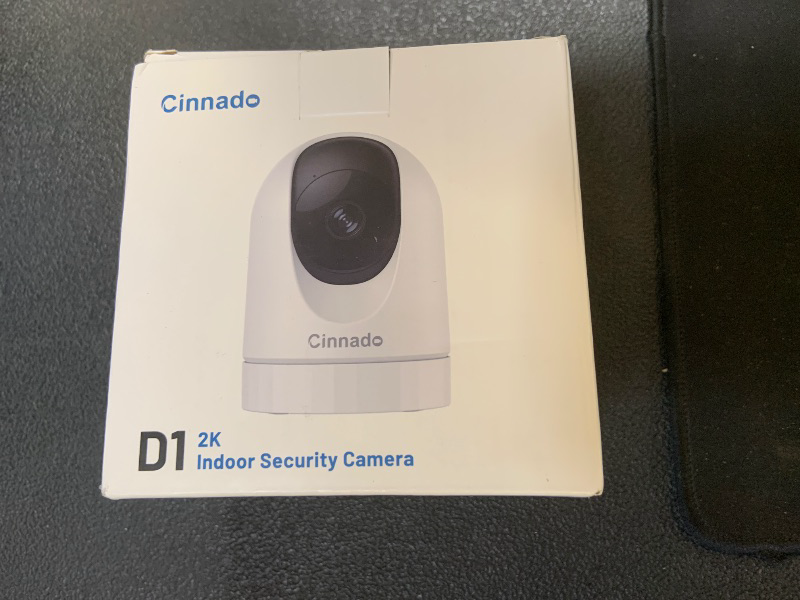 Photo 1 of Cinnado Security Camera Indoor-2K 360° WiFi Cameras for Home Security?Pet/Dog/Baby Camera with Phone app, 2-Way Audio, Night Vision, 24/7 SD Card Storage, Works with Alexa & Google Home (2.4Ghz)-D1