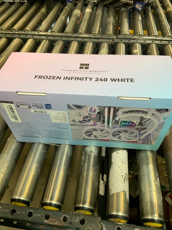 Photo 1 of Thermalright Frozen Infinity 240 White Liquid CPU Cooler,Double PWM Fans with 2000RPM,Desktop CPU Aio Cooler,for AM4/AM5&Intel LGA1150/1151/1200/2011/1700/1851,Infinity Mirror PC CPU Water Cooler