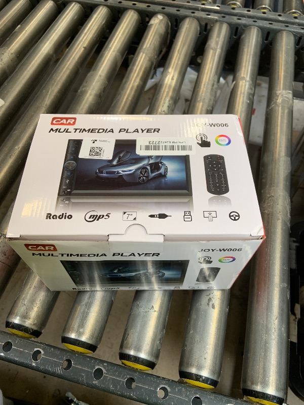 Photo 1 of Upgrade Wireless Double Din Car Stereo with Carplay, Android Auto, Bluetooth, 4-Channel RCA, High Power, 2 Subwoofer Ports, 7" HD Capacitive Touchscreen Car Radio, Backup Camera, Audio Receiver