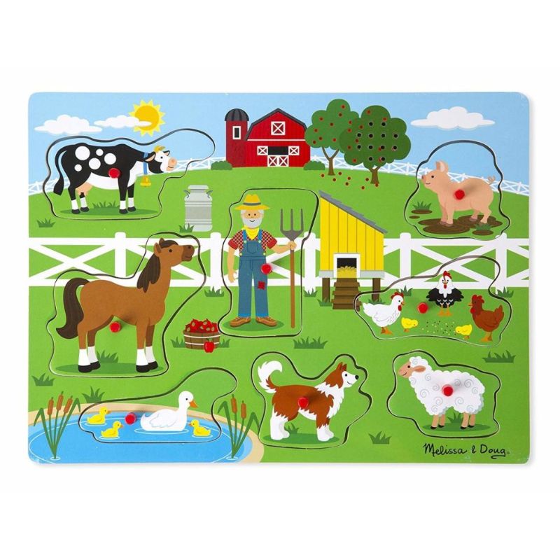 Photo 1 of Melissa & Doug 10738 Old Macdonald's Farm Sound Puzzle (8 Piece)
