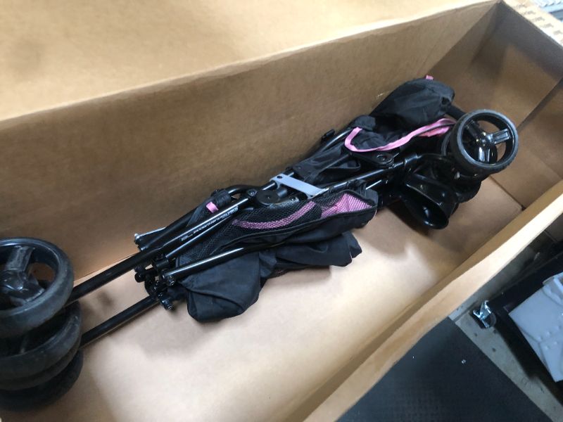 Photo 1 of baby stroller black and pink 