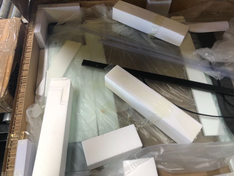 Photo 1 of CKB Bathtub Door. 57 1/2"- 60" W x 60" H with 5/16"(8mm) SGCC Tempered Glass. Reversible Frameless Sliding Shower Door for Tub, Matte Black