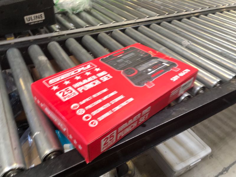 Photo 1 of Pin Punch Hammer Set: 25-Piece Punch Set and Hammer with Bench Block, Steel Roll Pin Punch Set, Pin Punches with Replaceable Face Hammer, Mechanical Repair Tool for Maintenance