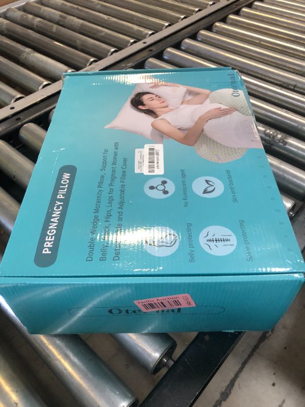 Photo 1 of Oternal Pregnancy Pillow for Pregnant Women, Soft Pregnancy Body Pillow, Support for Back, Belly, HIPS, Legs, Maternity Pillow with Detachable and Adjustable Pillow Cover