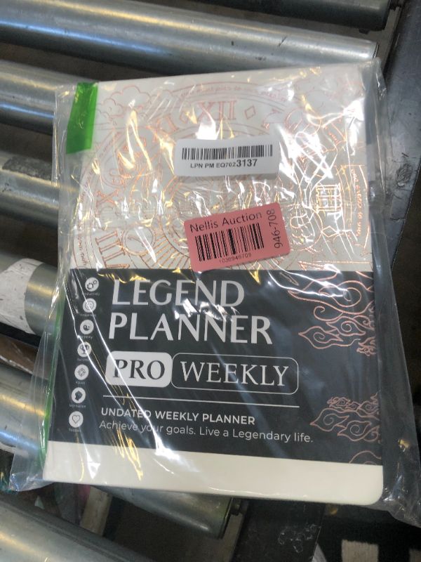 Photo 1 of Legend Planner PRO – Deluxe Weekly & Monthly Life Planner to Increase Productivity and Hit Your Goals. Time Management Organizer Notebook – Undated – 7 x 10" Hardcover + Stickers – White