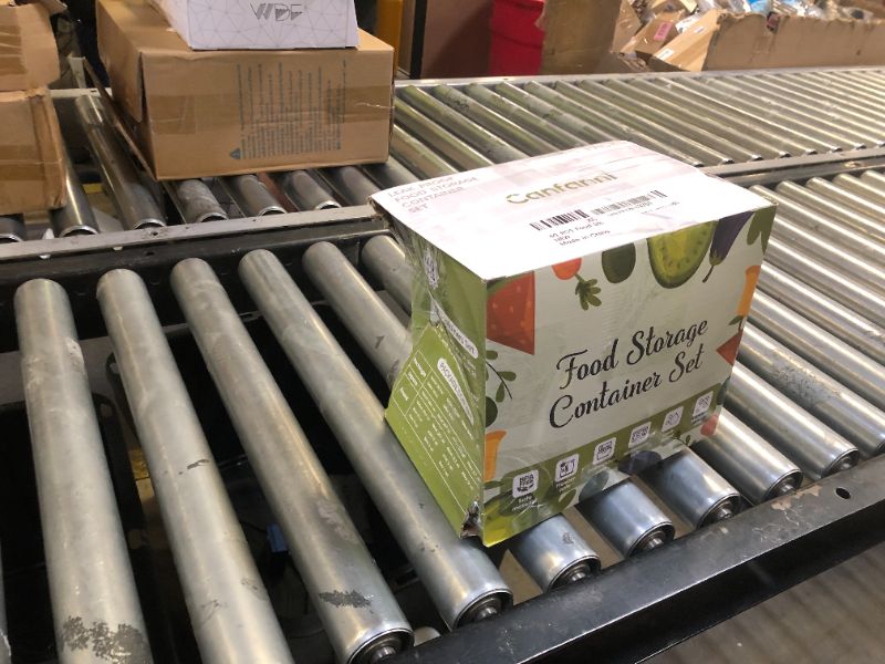 Photo 1 of 40 Piece Food Storage Containers with Lids(20 Containers & 20 Lids), BPA-Free Plastic Food Containers for Kitchen Storage and Organization, Leak Proof Meal Prep Container, Includes Labels & Pen