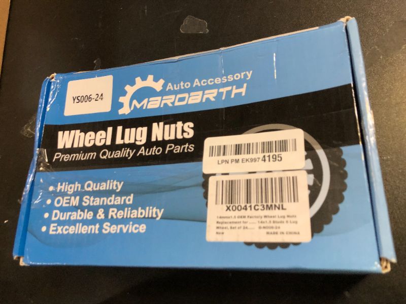Photo 1 of 14mmx1.5 OEM Factory Wheel Lug Nuts Replacement for Sliverado Sierra 1500 Yukon Avalanche Suburban Express 1500/ K1500/ C1500 Escalade Traverse Yukon 14x1.5 Studs 6 Lug Wheel, Set of 24