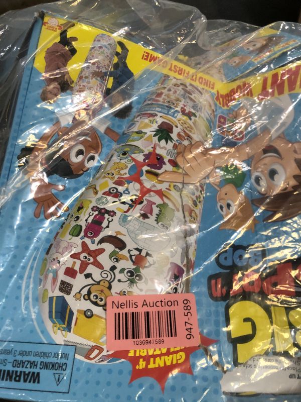 Photo 1 of Big Spot 'N Bop! The Giant Wobbly Find It First Game, A Fun, Active Race for Mind and Body, Run Around The Giant 4 Foot (122cm) Inflatable Bopper to Find and Match Images, for 2 Or More Players, 4+