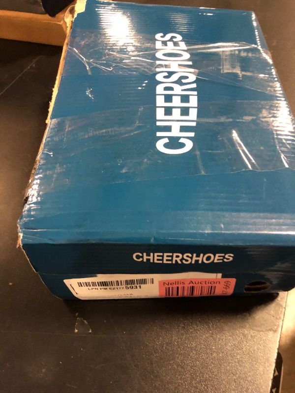 Photo 1 of CADIDL Cheer Shoes Women Cheerleading Dance Shoes Tennis Athletic Flats Walking Sneakers for Girls White 8.5 (M) US