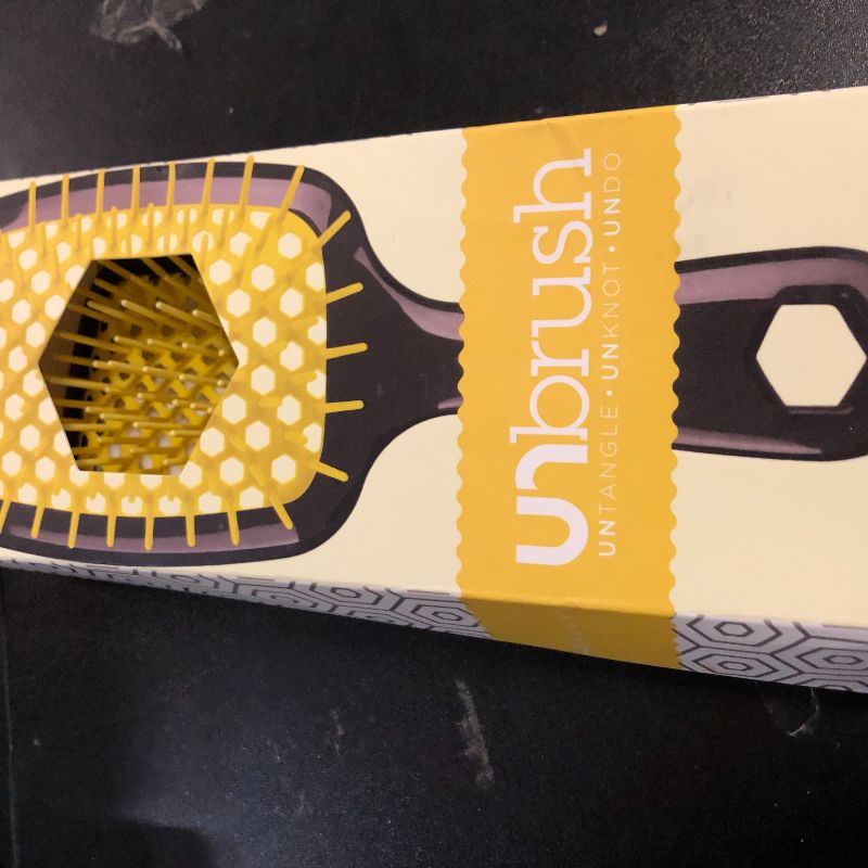 Photo 1 of FHI Heat UNbrush Detangling Brush for Pain-Free Brushing on All Wet or Dry Hair Types — Durable DuoFlex Anti-Static Bristles, Lightweight Handle, Vented Hair Brush, Sunburst