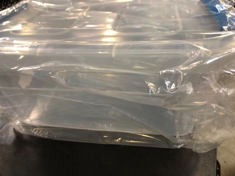 Photo 1 of Tribello Clear Plastic Storage Bins with Lids Stackable Storage Bins (15 Quart)