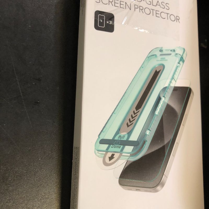Photo 1 of ESR 3 Pack for iPhone 16 Pro Max Screen Protector, [9H Hardness] [Military Grade Shatterproof] Tempered Glass Film with Flawless Fit Tray, HD Clear, Scratch Resistant