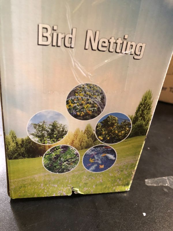 Photo 1 of Junkogo Bird Netting 10x10 Ft, 1/2In Mesh Heavy Duty Garden Netting Pest Barrier for Plants, Fruit Trees, Vegetables, Extra Strong Woven Mesh Netting, Animal Fencing Against Birds, Deer, Poultry