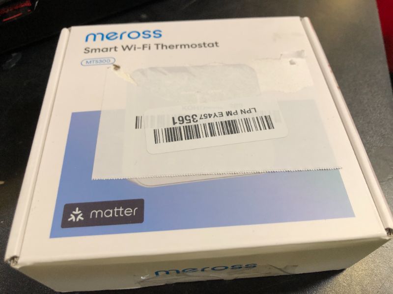 Photo 1 of meross Smart Thermostat for Home, WiFi Thermostat Works with Matter, Alexa, Apple Home, Google Assistant, App & Voice Control, 7x24h Scheduling, Energy Saving, C-Wire Required