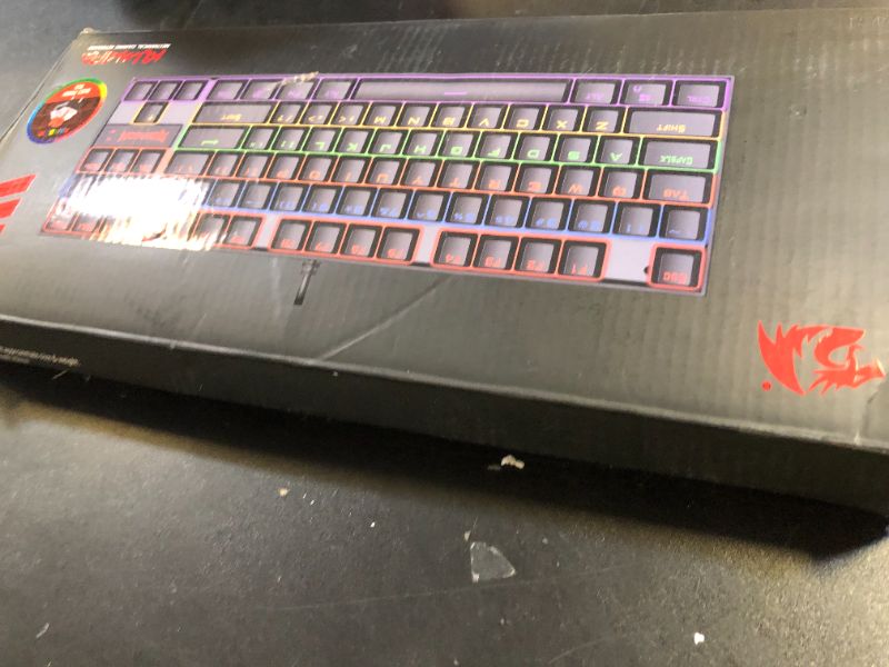 Photo 1 of Redragon K552 Mechanical Gaming Keyboard, 87-Key Compact, LED Gaming Keyboard with Red Switches, Anti-Ghosting, Metal Frame for PC Gaming & Typing, Beginner-Friendly (Black)