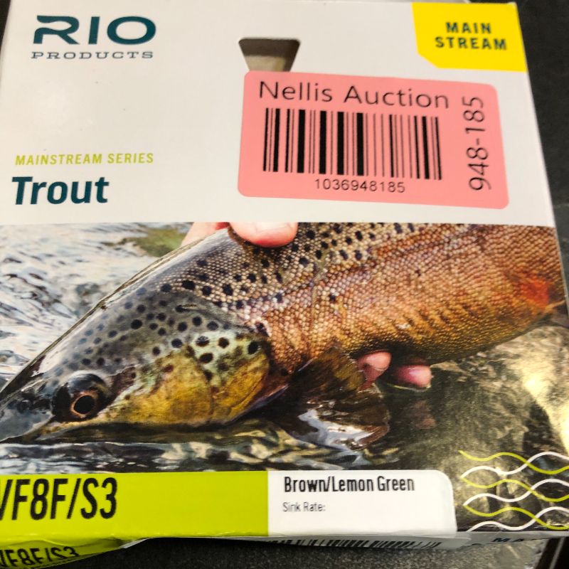 Photo 1 of RIO Products Fly Line Mainstream Type 3 12' Sinking Tip Wf8F/S3 Brown/Lemon Green, Brown-Lemon-Green
