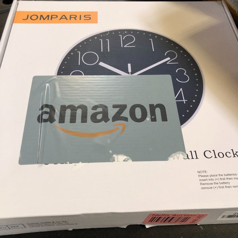 Photo 1 of jomparis 12 Inch Silent Non-Ticking Battery Operated Quality Quartz Round Wall Clock Navy Blue Color Modern Decor Clock for Home Office Bedroom Classroom