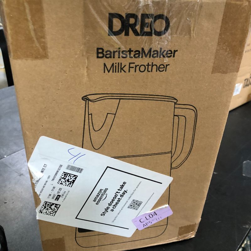 Photo 1 of Dreo All-in-1 BaristaMaker Milk Frother, Electric Foam Frother for Latte Art Microfoam and Coffee, 15oz/450ml Automatic Milk Warmer with 30 Drinks, Dishwasher Safe, Dairy/Plant-Based Milk