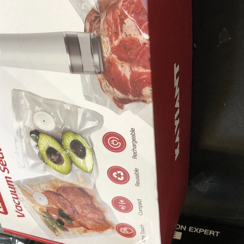 Photo 1 of Kayiant Vacuum Sealer Set (Vacuum Sealer Machine + 40 Bags) Powerful Handheld Vacuum Sealer with Visual Water Tank, Waterproof Compact Protable 10X Preservation & Fresh