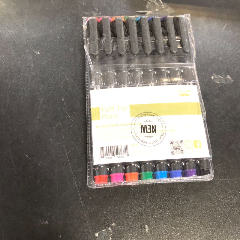 Photo 1 of Mr. Pen- Colorful Felt Tip Pens, 8 Pack, Fine Felt Tip Pens Fine Point