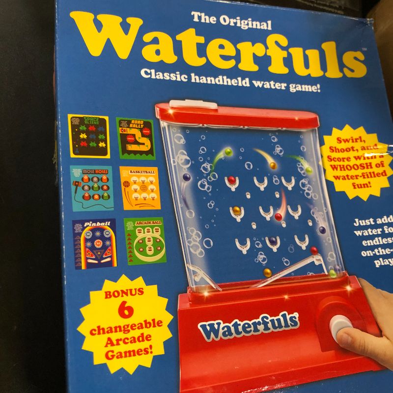 Photo 1 of Original Waterfuls Classic Handheld Water Games – Kids Games, Retro Travel Games, Fidget Toys for Kids, Autism Toys, 6 Interchangeable Back Panels, Screen Free Play, Portable, Ages 3+