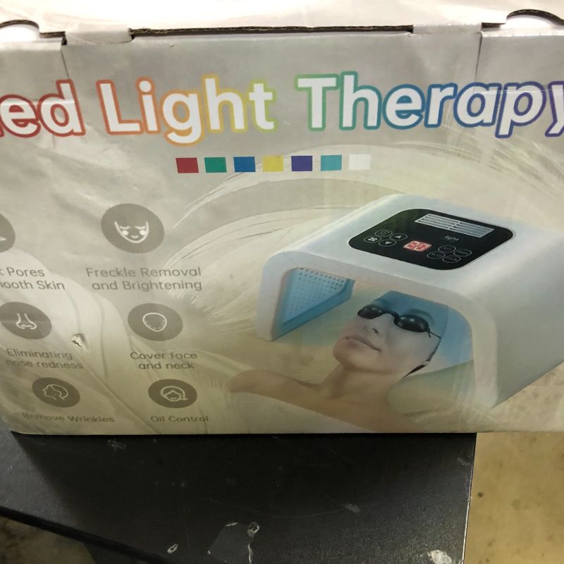 Photo 1 of Fxtiaa LED-Face-Light-Therapy, 7 in 1 Color LED Face Mask Facial Body Beauty Equipment
