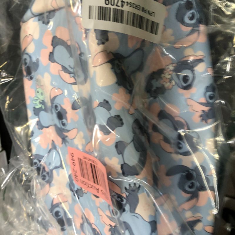 Photo 1 of Bioworld Disney Stitch Poses All-Over Print 9" Blue Cosmetic Bag