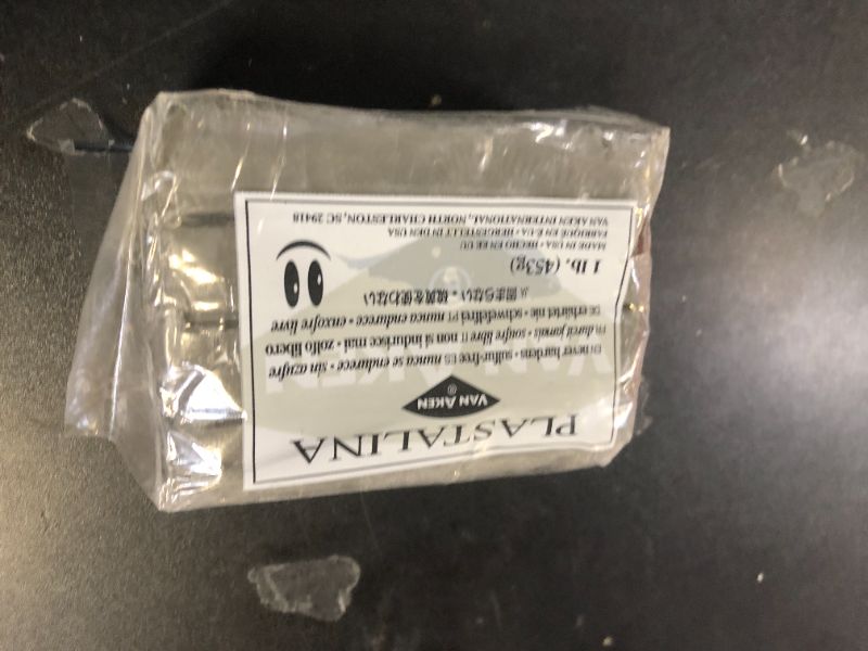 Photo 1 of Van Aken Plastalina Modeling Clay - Gray, 1 lb, Modeling Clay