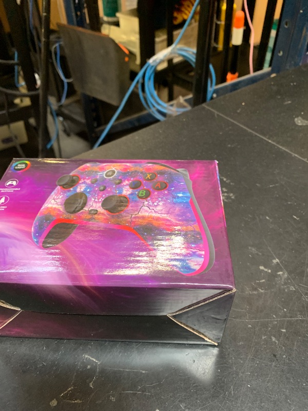 Photo 1 of Wireless Switch Pro Controller - Compatible with Nitendo Switch/OLED/Lite, 1200mAh Rechargeable Switch Controllers with 8 Colors LED & Cool Nebula Design, Wake Up, Turbo, Vibration, Motion Control