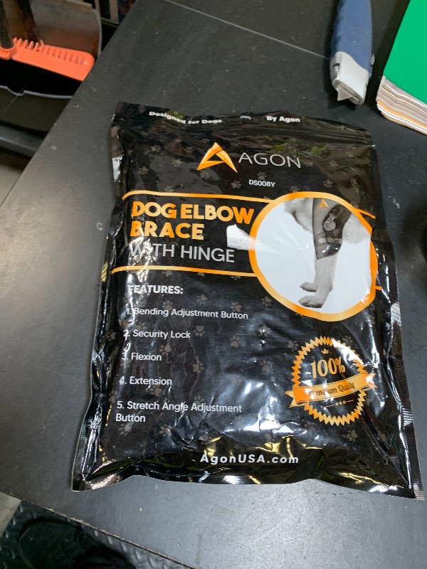Photo 1 of AGON Dog Elbow Brace for Elbow Support – Adjustable Hinge Stabilizer Dog Elbow Protector – Neoprene Elbow Support Brace with Hook and Loop Closure – Ideal for Dysplasia, Dislocation, Osteoarthritis
