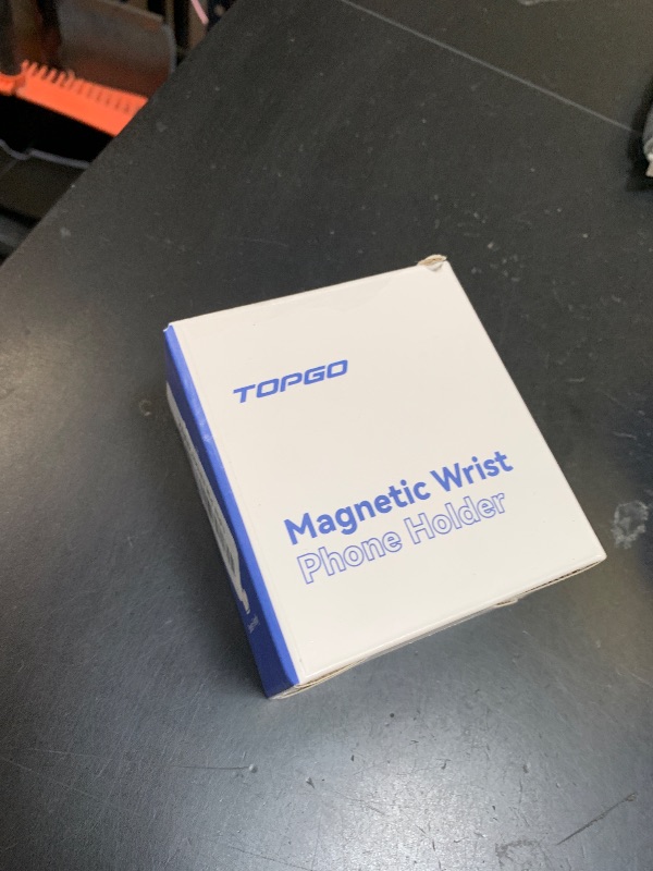 Photo 1 of TOPGO [2 Generation Upgrad] Running Phone Holder for iPhone [360° Rotatable & Built-in Retractable Rope] Magnetic Wrist Phone Holder, Magsafe Armband for iPhone 17 Pro and Android (Black, 2 Straps)